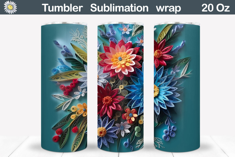 quilling-3d-flowers-tumbler-asters-flowers-tumbler