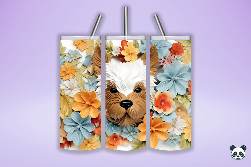 3d-yorkshire-terrier-tumbler-wrap