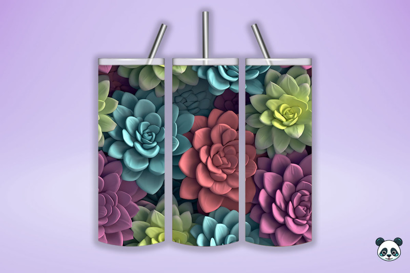 3d-succulent-plant-seamless-pattern