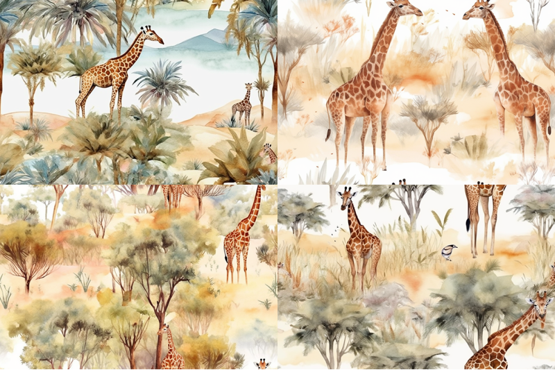 graceful-giraffes-illustrations-and-patterns