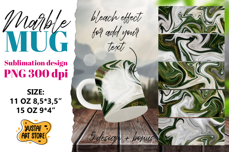 green-white-marble-sublimation-mug-bundle-5-png-design