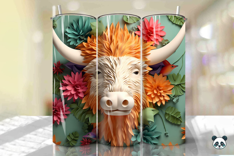 3d-highland-cow-tumbler-wrap-png-12