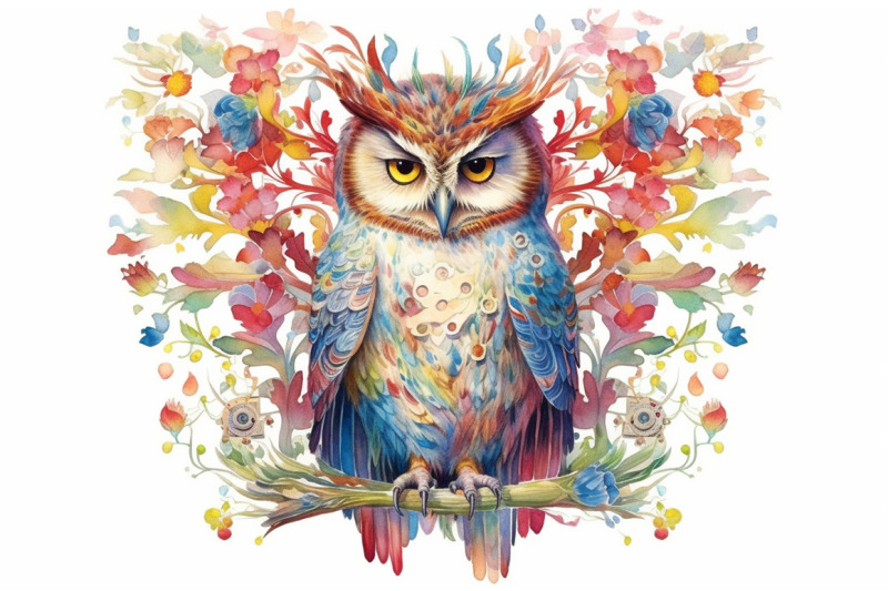 whimsical-owls-watercolor-collection