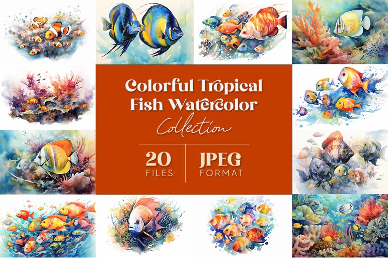 colorful-tropical-fish-watercolor-collection