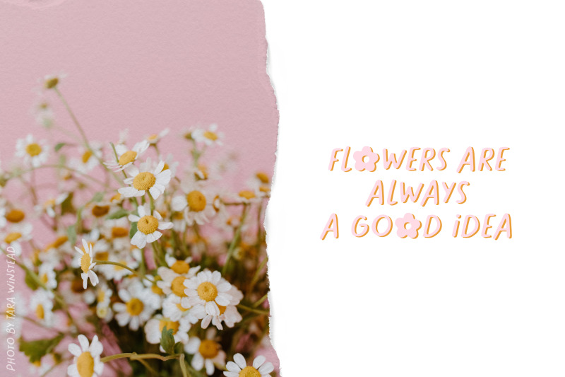 blooming-mood-cute-font