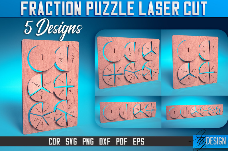 fraction-puzzle-laser-cut-svg-puzzle-game-laser-cut-svg-design-cnc