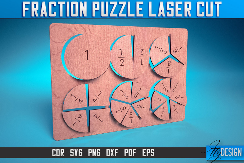 fraction-puzzle-laser-cut-svg-puzzle-game-laser-cut-svg-design-cnc