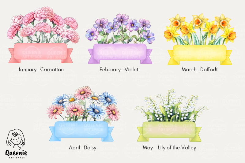 birth-flowers-birthday-month-flower-banner-png