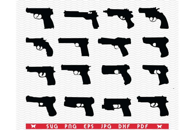 svg-pistols-handguns-black-silhouettes-digital-clipart