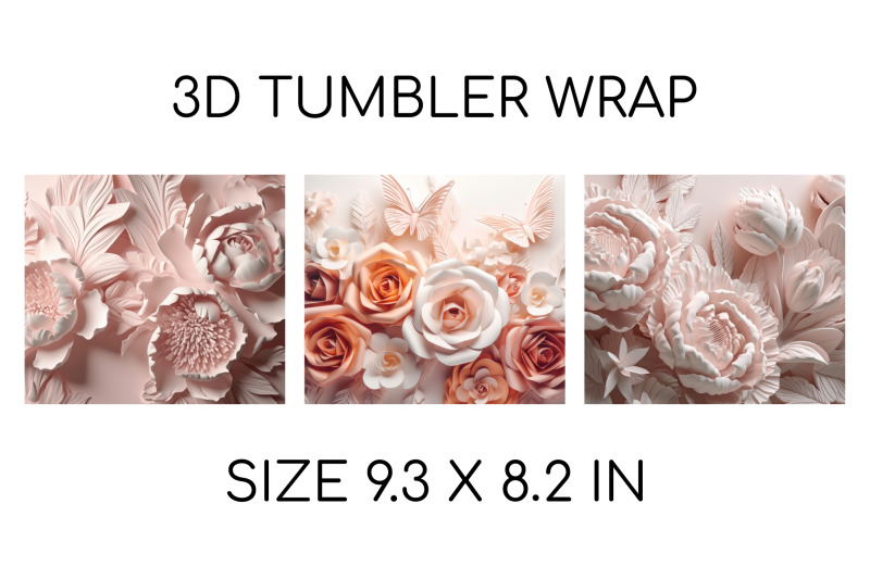 3d-sublimation-tumbler-wrap-3d-flowers-tumbler-designs