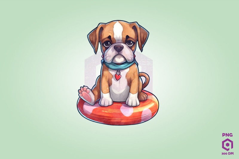 boxer-wearing-swim-float