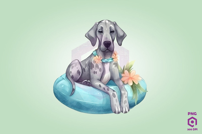 great-dane-wearing-swim-float