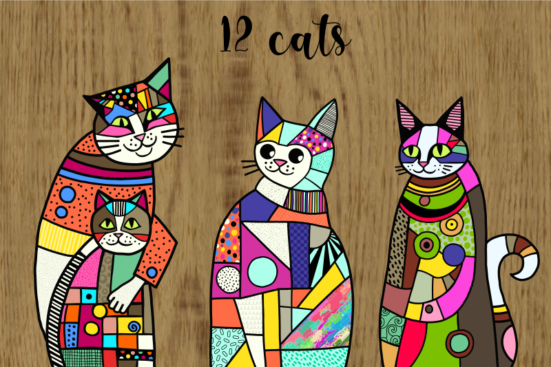 patchwork-doodle-cat-portrait-clipart