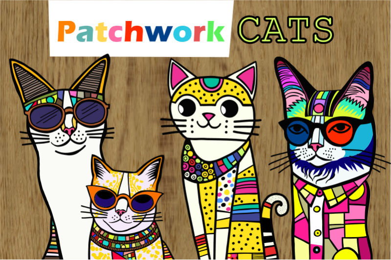 patchwork-doodle-cat-portrait-clipart