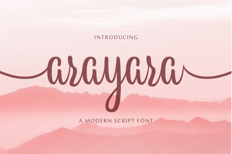 arayara-modern-script-fonts