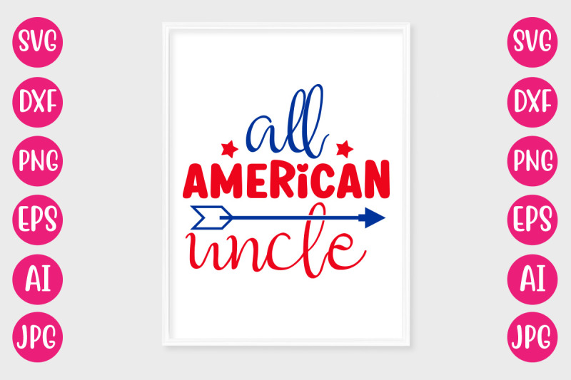 all-american-uncle-svg-design