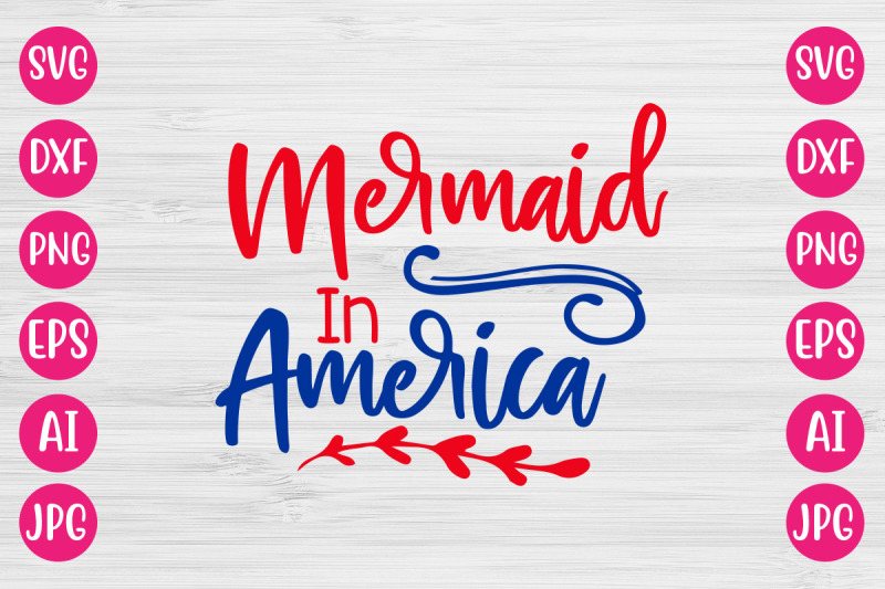 mermaid-in-america-svg-design