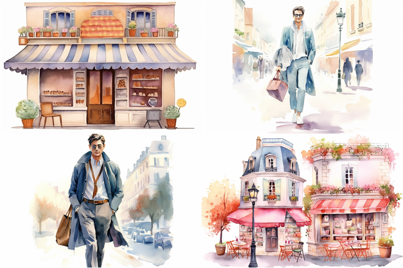 bonjour-france-watercolor-collection