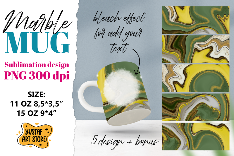 green-yellow-marble-sublimation-mug-bundle-5-png-design