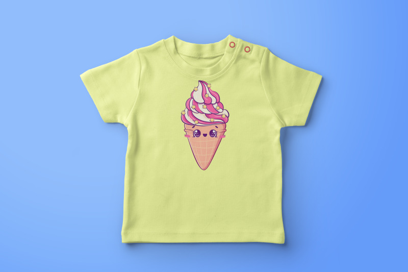 cute-kawaii-cartoon-ice-cream-stickers-summer-clip-art
