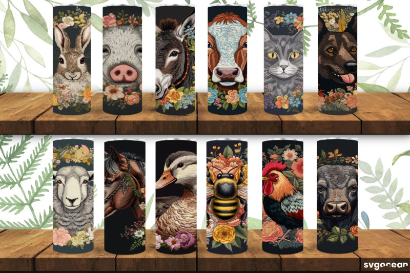 farm-animals-tumbler-wrap-embroidery-sublimation