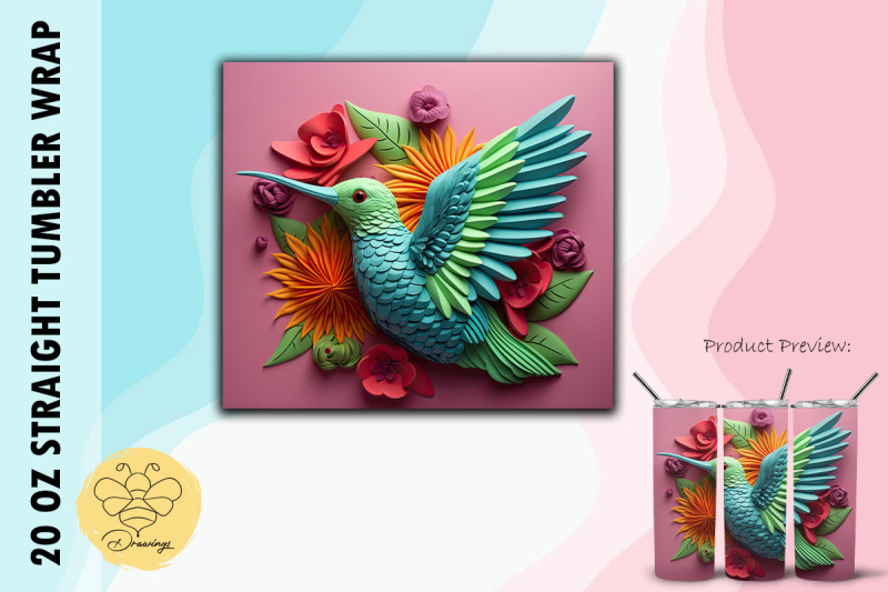 3d-stunning-hummingbird-tumbler-wrap