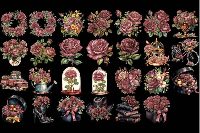 rose-gold-roses-arrangements-clipart-mother-039-s-day-clip-art