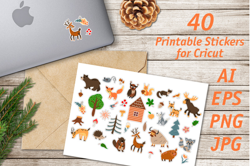 forest-animals-printable-stickers-cricut-design