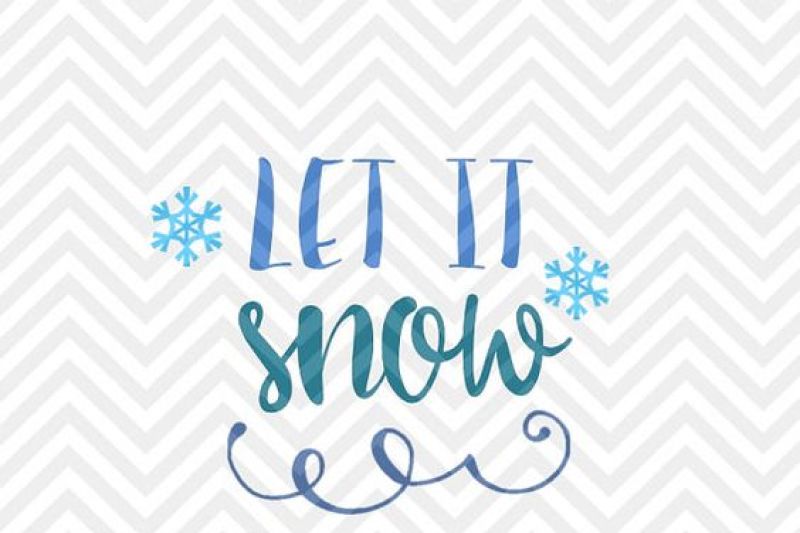 Download Let It Snow Christmas Snowflake Snowman SVG and DXF Cut ...