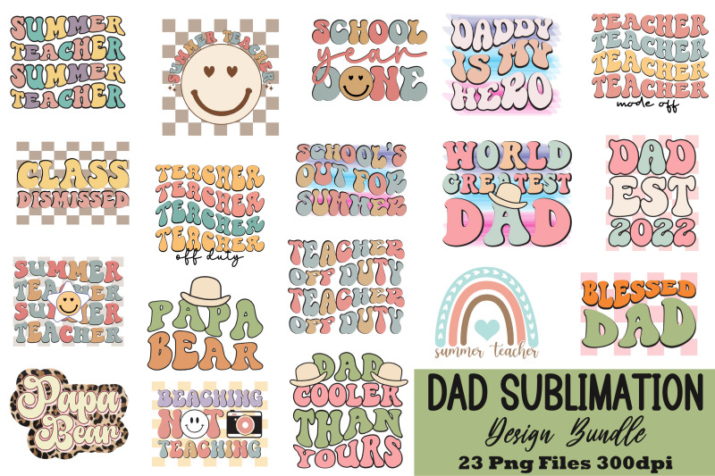 dad-sublimation-design-bundle