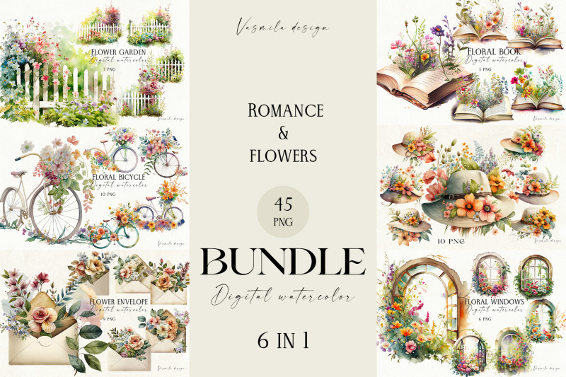romantic-flower-clipart-bundle