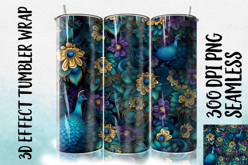 3d-peacock-flower-tumbler-wrap-3