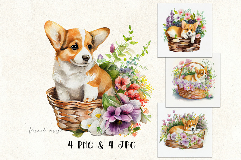 cute-puppies-in-flowers