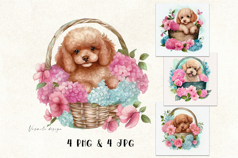 cute-puppies-in-flowers