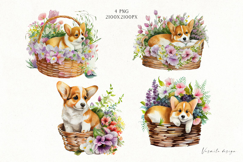 cute-puppies-in-flowers