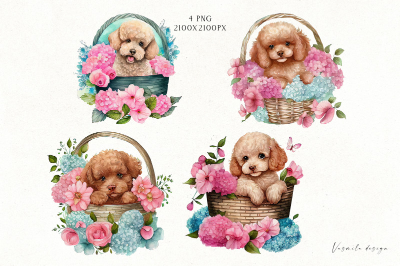 cute-puppies-in-flowers