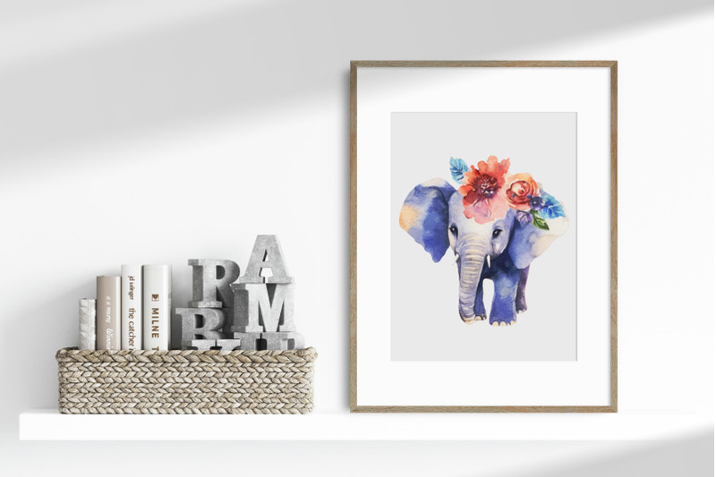 elephant-sublimation-printable-design