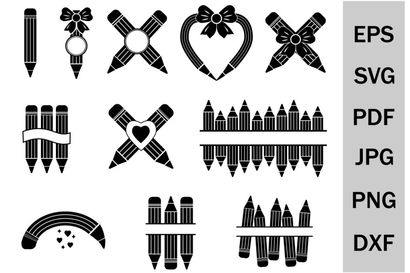 bundle-pencils-icons-svg-clipart-pencils-file-cutting