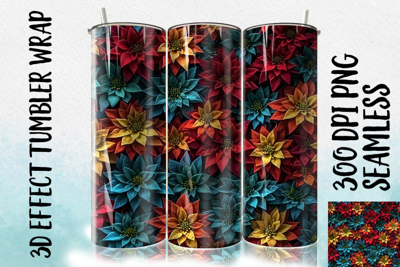 3d-poinsettia-tumbler-wrap