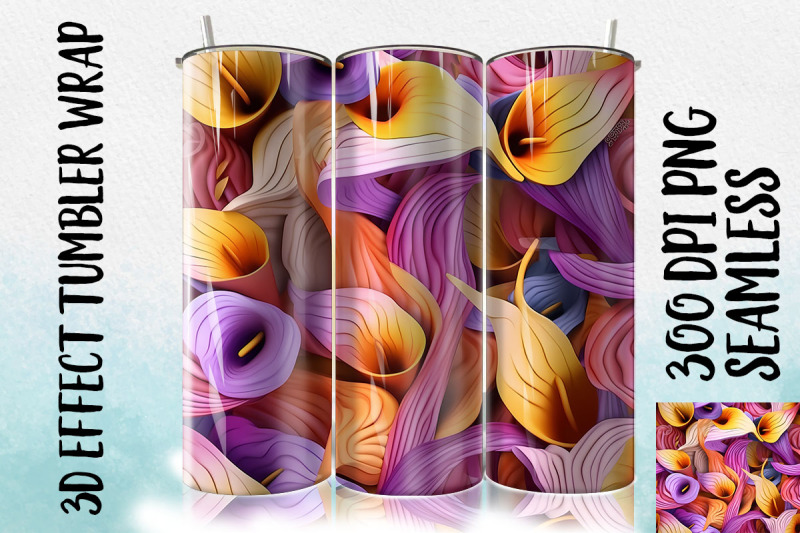 3d-lily-tumbler-wrap