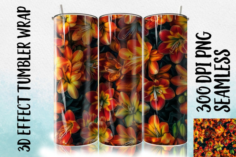 3d-clivia-tumbler-wrap