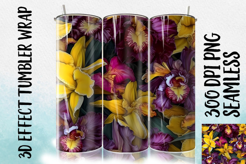 3d-cattleya-tumbler-wrap