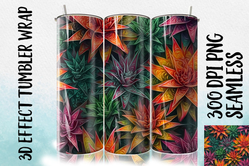 3d-bromeliad-tumbler-wrap