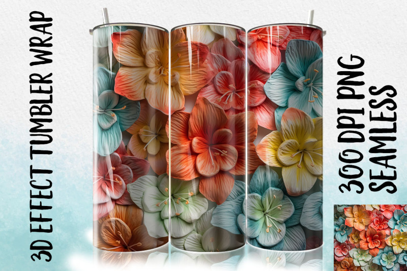 3d-amaryllis-tumbler-wrap