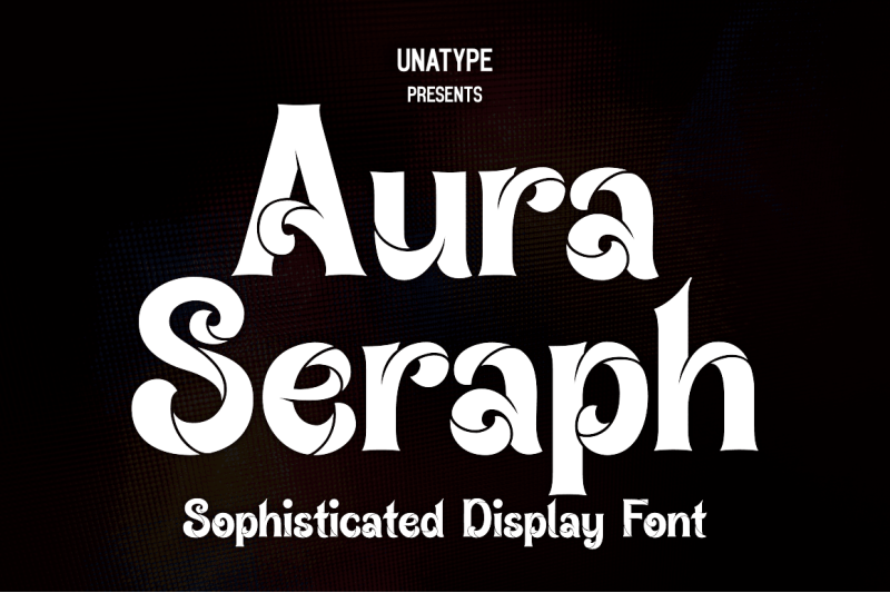 aura-seraph-retro-serif-stencil-font