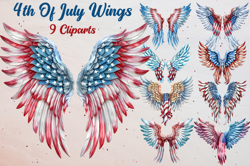 4th-of-july-american-wings-cliparts