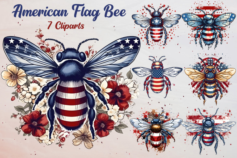 american-flag-bee-sublimation