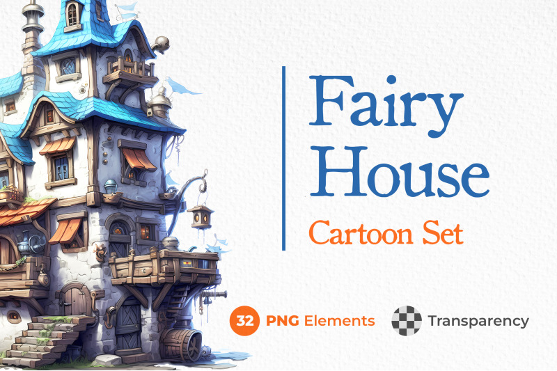 fairy-house-cartoon-set-32-png-with-transparency