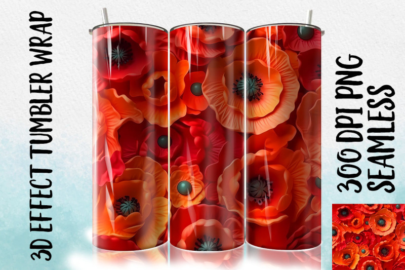 3d-poppy-tumbler-wrap-1