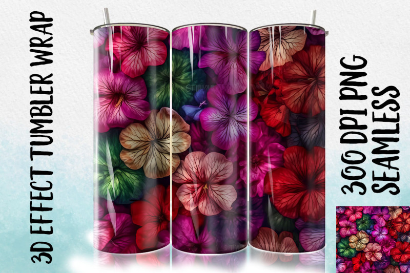 3d-geranium-tumbler-wrap-1